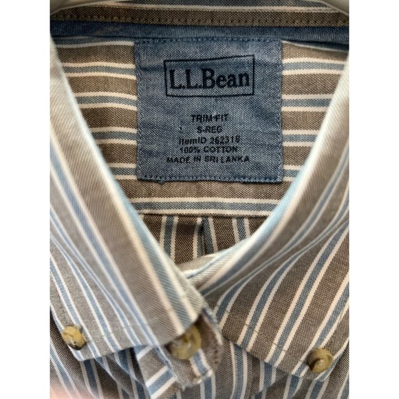 ✅ 3/$20 Sale-L.L. BEAN Small Trim Fit Button Up Preppy Shirt "Like New" - Picture 1 of 7